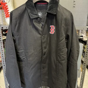 47 Let Your You Out Giacca Boston Red Sox  Jet Black Uomo Collo Velluto Taglia L