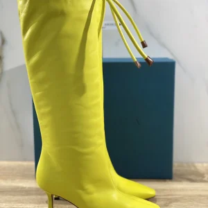 A.Bocca Stivale donna Pelle Gialla Lemon Coulisse luxury woman boot A.BOCCA 39